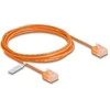 Delock RJ45 Netzwerkkabel Cat.6 UTP Ultra Slim 2 m oranžinis mit kurzen Steckern