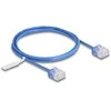 Delock RJ45 Netzwerkkabel Cat.6 UTP Ultra Slim 1 m blau mit kurzen Steckern