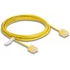 Delock RJ45 Netzwerkkabel Cat.6 UTP Ultra Slim 3 m gelb mit kurzen Steckern