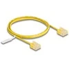 Delock RJ45 Netzwerkkabel Cat.6 UTP Ultra Slim 1 m gelb mit kurzen Steckern