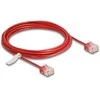 Delock RJ45 Netzwerkkabel Cat.6 UTP Ultra Slim 3 m raudona mit kurzen Steckern