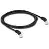 Delock RJ45 Netzwerkkabel Cat.6A S/FTP 45° nach unten gewinkelt 2 m juodas