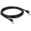 Delock RJ45 Netzwerkkabel Cat.6A S/FTP 45° nach oben gewinkelt 5 m juodas