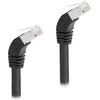 Delock RJ45 Netzwerkkabel Cat.6A S/FTP 45° nach unten gewinkelt 5 m juodas