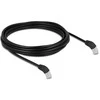 Delock RJ45 Netzwerkkabel Cat.6A S/FTP 45° nach unten gewinkelt 5 m juodas