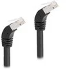 Delock RJ45 Netzwerkkabel Cat.6A S/FTP 45° nach unten gewinkelt 2 m juodas