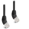 Delock RJ45 Netzwerkkabel Cat.6A S/FTP 45° nach oben gewinkelt 1 m juodas