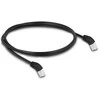 Delock RJ45 Netzwerkkabel Cat.6A S/FTP 45° nach oben gewinkelt 1 m juodas