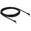 Delock RJ45 Netzwerkkabel Cat.6A S/FTP 45° nach unten gewinkelt 3 m juodas