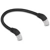 Delock RJ45 Netzwerkkabel Cat.6A S/FTP 45° nach unten gewinkelt 0,25 m juodas