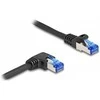 DeLOCK 80221 kabelis sieciowy Juodas 0,5 m Cat6a S/FTP (S-STP)