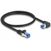 DeLOCK 80221 kabelis sieciowy Juodas 0,5 m Cat6a S/FTP (S-STP)