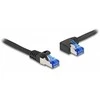 Delock RJ45 Netzwerkkabel Cat.6A S/FTP gerade / links gewinkelt 3 m juodas