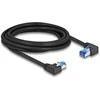 Delock RJ45 Netzwerkkabel Cat.6A S/FTP rechts / links gewinkelt 3 m juodas