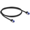 Delock Delock - Patch-Kabelis - RJ-45 (M) zu RJ-45 (M) - 1 m - 4.5 mm - S/FTP - CAT 6a - halogenfrei, be Haken - Juodas