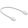 Delock RJ45 Netzwerkkabel Cat.6A Stecker zu Stecker mit robuster Rastnase Industrietauglich U/UTP Slim 0,3 m baltas
