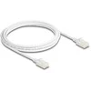 Delock RJ45 Netzwerkkabel Cat.6A Stecker zu Stecker mit robuster Rastnase Industrietauglich U/UTP Slim 2 m baltas