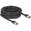 Delock RJ-45 Netzwerkkabel Cat.6a U/FTP ultra flexibel (juodas, 10 Meter, innerer Edelstahlmantel)