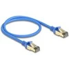Delock Delock RJ45 Netzwerkkabel Cat.8.1 F/FTP Slim 0,5 m blau