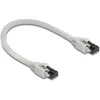 Delock RJ45 Netzwerkkabel Cat.8.1 S/FTP 0,25 m bis 40 Gbps grau