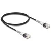 Delock RJ45 Netzwerkkabel mit doppeltem Knickschutz Cat.6A UTP Slim 1 m juodas