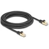 Delock RJ45 Netzwerkkabel mit Geflechtmantel Cat.6A S/FTP Stecker zu Stecker 5 m juodas