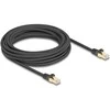 Delock RJ45 Netzwerkkabel mit Geflechtmantel Cat.6A S/FTP Stecker zu Stecker 7,5 m juodas