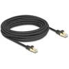 Delock Delock RJ45 Netzwerkkabel mit Geflechtmantel Cat.6A S/FTP Stecker zu Stecker 10 m juodas