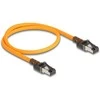 Delock RJ45 Netzwerkkabel mit USB Type-C™ Portfinder Funktion Self Tracing Cat.6A S/FTP 1 m oranžinis