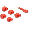 Delock RJ45 Port Blocker Set do wtyków RJ45 10 vnt