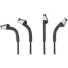 Delock RJ45 Slim Netzwerkkabel Cat.6A U/FTP winkelbar juodas 0,5 m