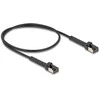 Delock RJ45 Slim Netzwerkkabel Cat.8.1 U/FTP winkelbar bis 40 Gbps juodas 0,5 m