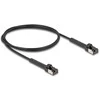 Delock RJ45 Slim Netzwerkkabel Cat.8.1 U/FTP winkelbar bis 40 Gbps juodas 1 m
