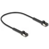 Delock RJ45 Slim Netzwerkkabel Cat.8.1 U/FTP winkelbar bis 40 Gbps juodas 0,25 m