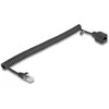 Delock RJ45 Spiralkabel Stecker zu Buchse Cat.5e UTP 1 m bis 3 m juodas