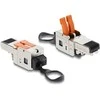 Delock RJ45 Stecker mit Klemmverschluss 2 Pin +/- werkzeugfrei - composite power connector