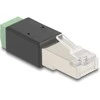 Delock RJ45 Stecker zu Terminalblock Adapteris 2 Pin