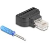 Delock RJ45 Stecker zu Terminalblock mit Schraubendreher Cat.5e