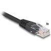 Delock RJ45 Trunk-Kabelis 4 x Stecker zu 4 x Stecker Cat.5e UTP juodas