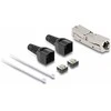 Delock RJ45 Verbinder LSA zu LSA mit Knickschutztülle Cat.8.1 werkzeugfrei