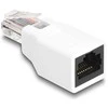 Delock RJ50 Adapteris Stecker zu Buchse baltas