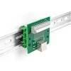 Delock RJ50 Buchse zu Terminalblock mit Drucktaster für Hutschiene