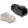 Delock RJ50 Modularer Stecker Cat.5e mit Knickschutztülle 25er Set