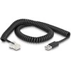 Delock RJ50 zu USB 2.0 Typ-A Barcode Scanner Spiralkabel 2 m