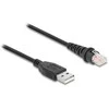 Delock RJ50 zu USB 2.0 Typ-A Barcodescanner Kabelis 3 m