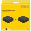 Delock S/PDIF TOSLINK skirstytuvas 1 į 3 išvestis su USB maitinimo šaltiniu