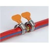 Delock Schlauchschelle Nerūdijantis plienas 400 SS mit Flügelmutter 30 - 45 mm 5 Stück oranžinis