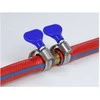 Delock Schlauchschelle Nerūdijantis plienas 400 SS mit Flügelmutter 10 - 16 mm 5 Stück blau