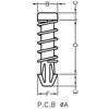 Delock Push rivet - Plastic - Baltas - Electronics - Flat head - 6.3 mm