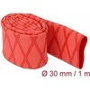 Delock Schrumpfschlauch X-Muster rutschfest 1 m x 30 mm raudona